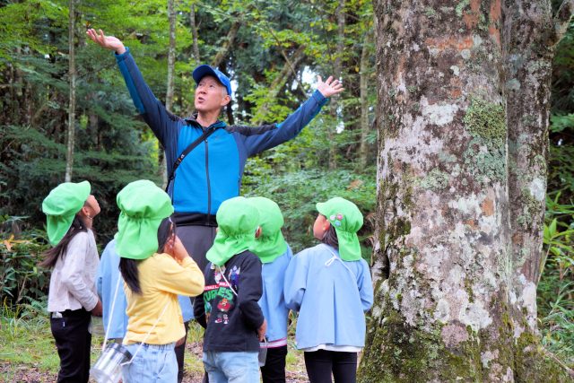 【10/7】保育園児の森遊びサポートプログラム「くぐののもりじかん」の実施